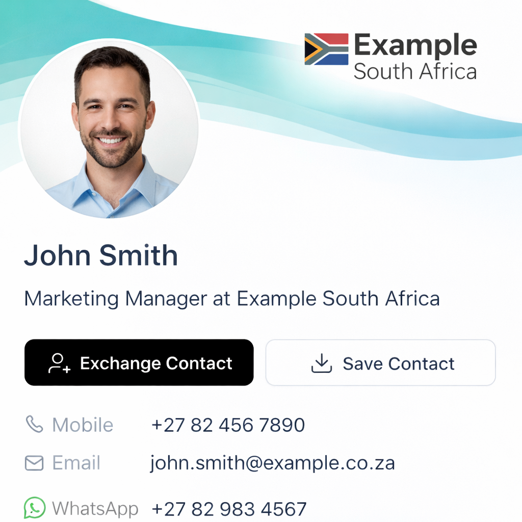 Digital Business Card Example Demo - Digital Business Card Examples - Digital Business Card